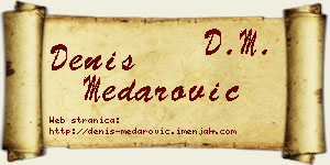 Denis Medarović vizit kartica